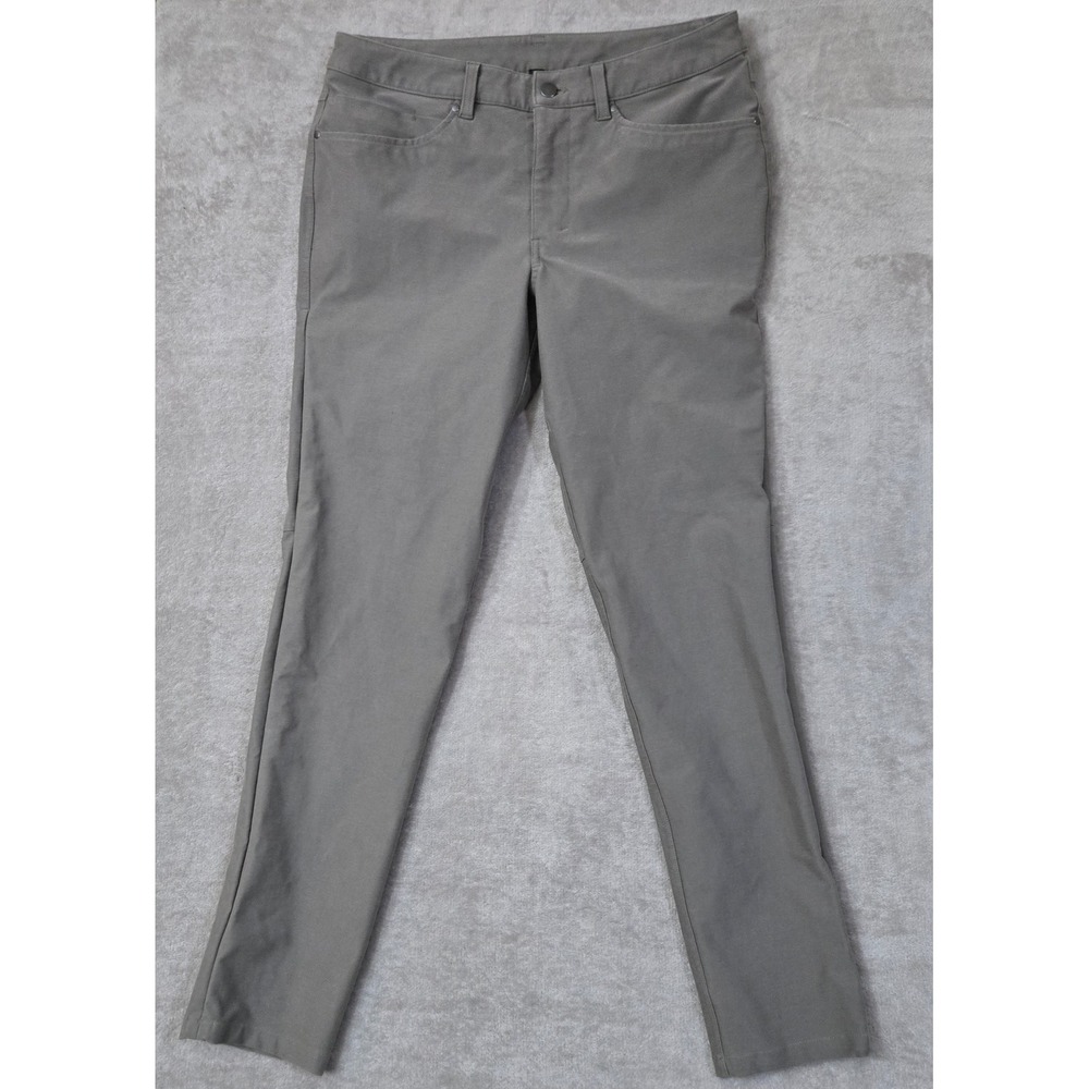 Lululemon ABC Pants‎ Mens Sz 31x32 Gray Slim Fit Technical Stretch Casual